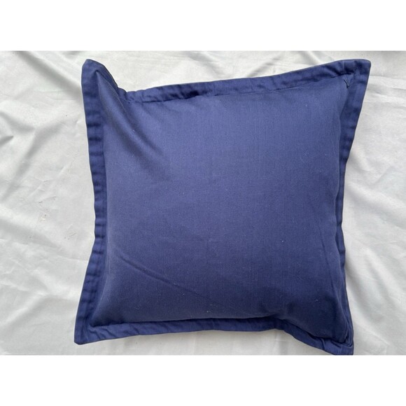 2 Ralph Lauren Polo Embroidered Sweater Bear Pillows With Down Inserts Blue READ - Picture 5 of 15